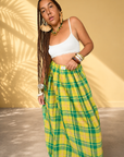 Jupe parikia jaune vert