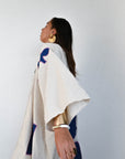 Kimono savanna beige bleu