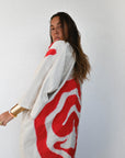 Kimono savanna beige rouge