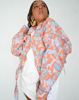Veste soho rose bleue