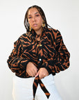 Veste zebre orange