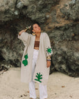 Kimono savanna beige vert
