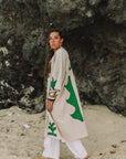 Kimono savanna beige vert