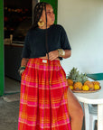 Jupe parikia rouge