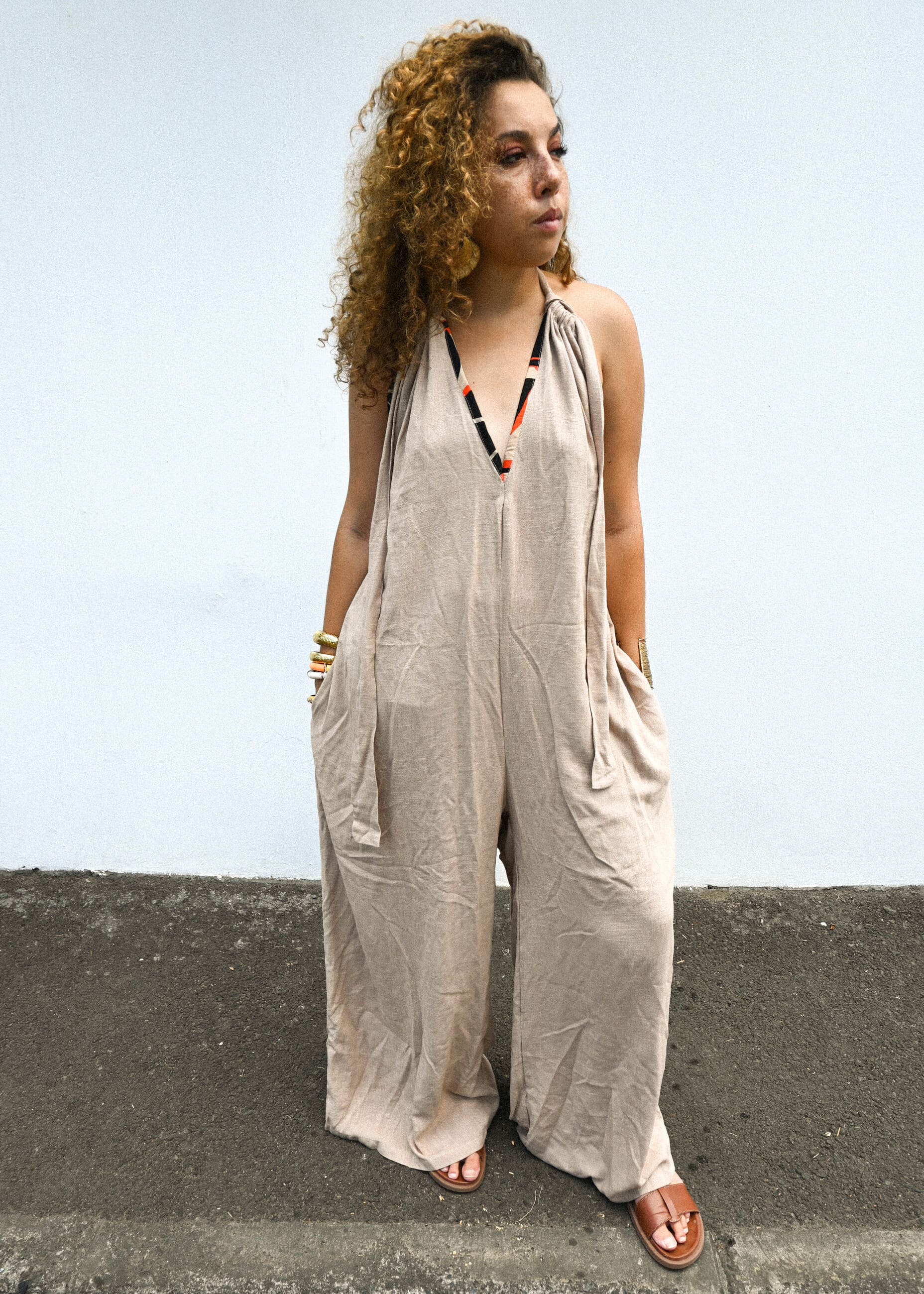 Combinaison saline - beige ethnique
