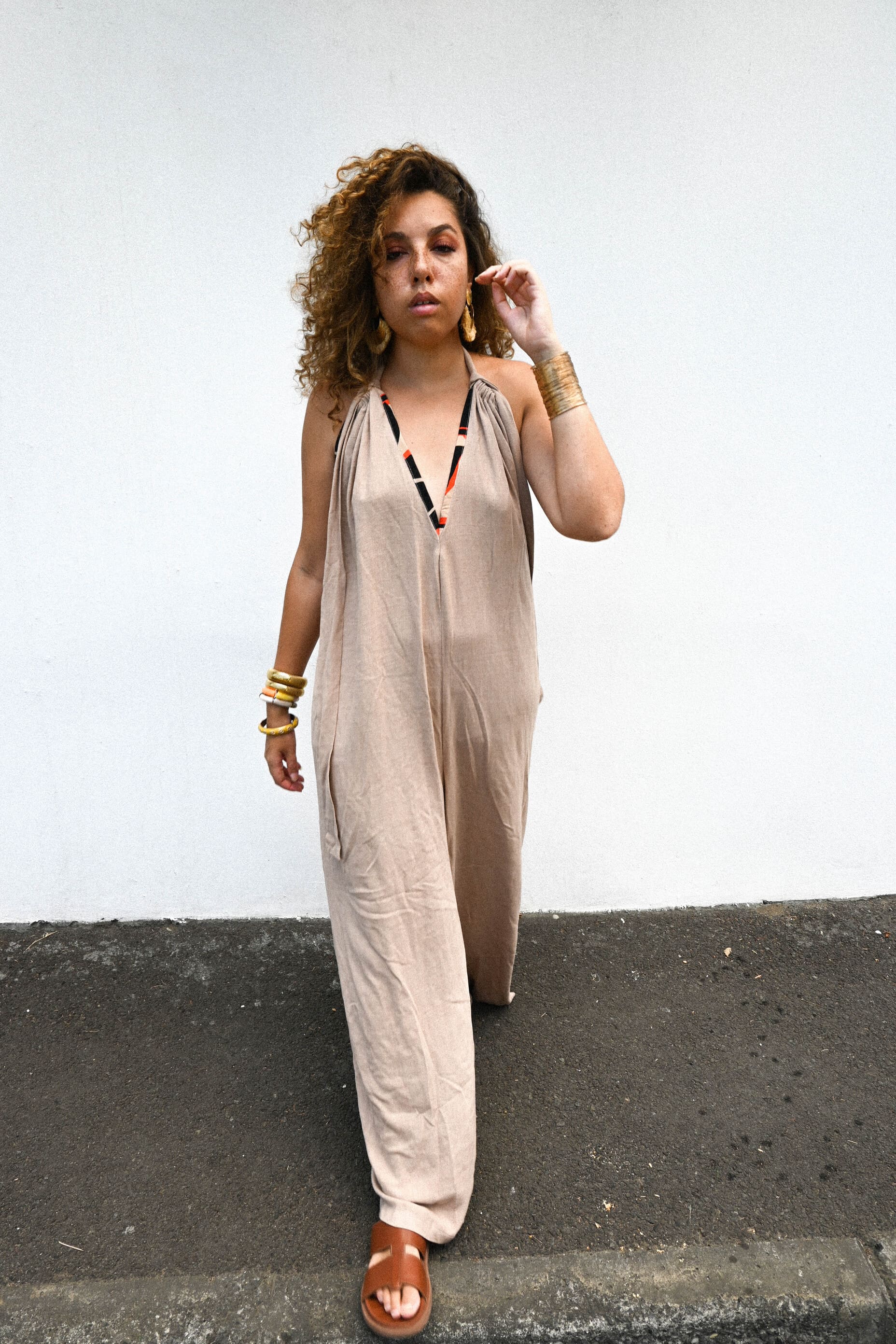 Combinaison saline - beige ethnique