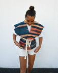Veste kilim - Bleu Rose
