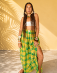 Jupe parikia jaune vert