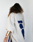 Kimono savanna beige bleu