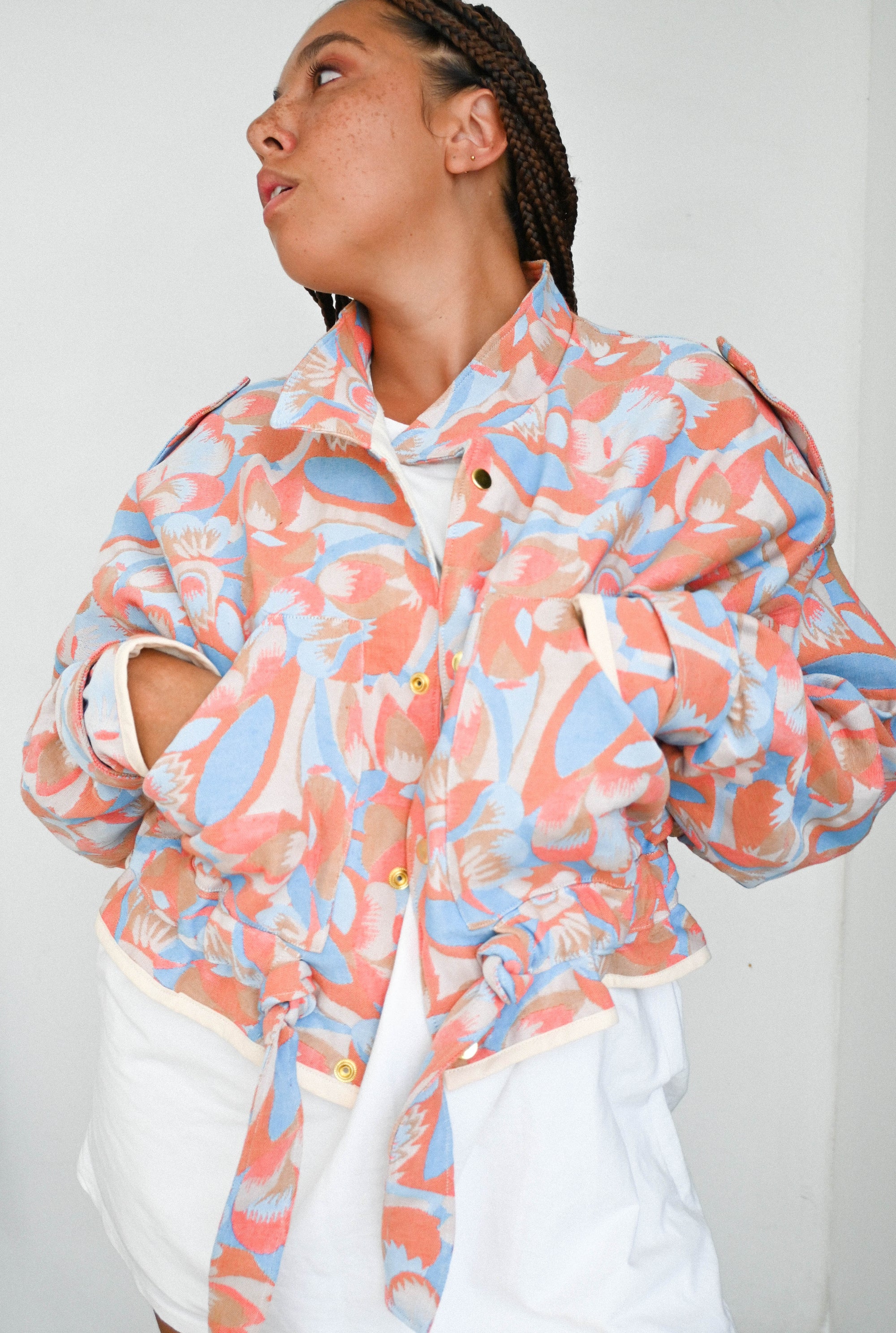 Veste soho rose bleue