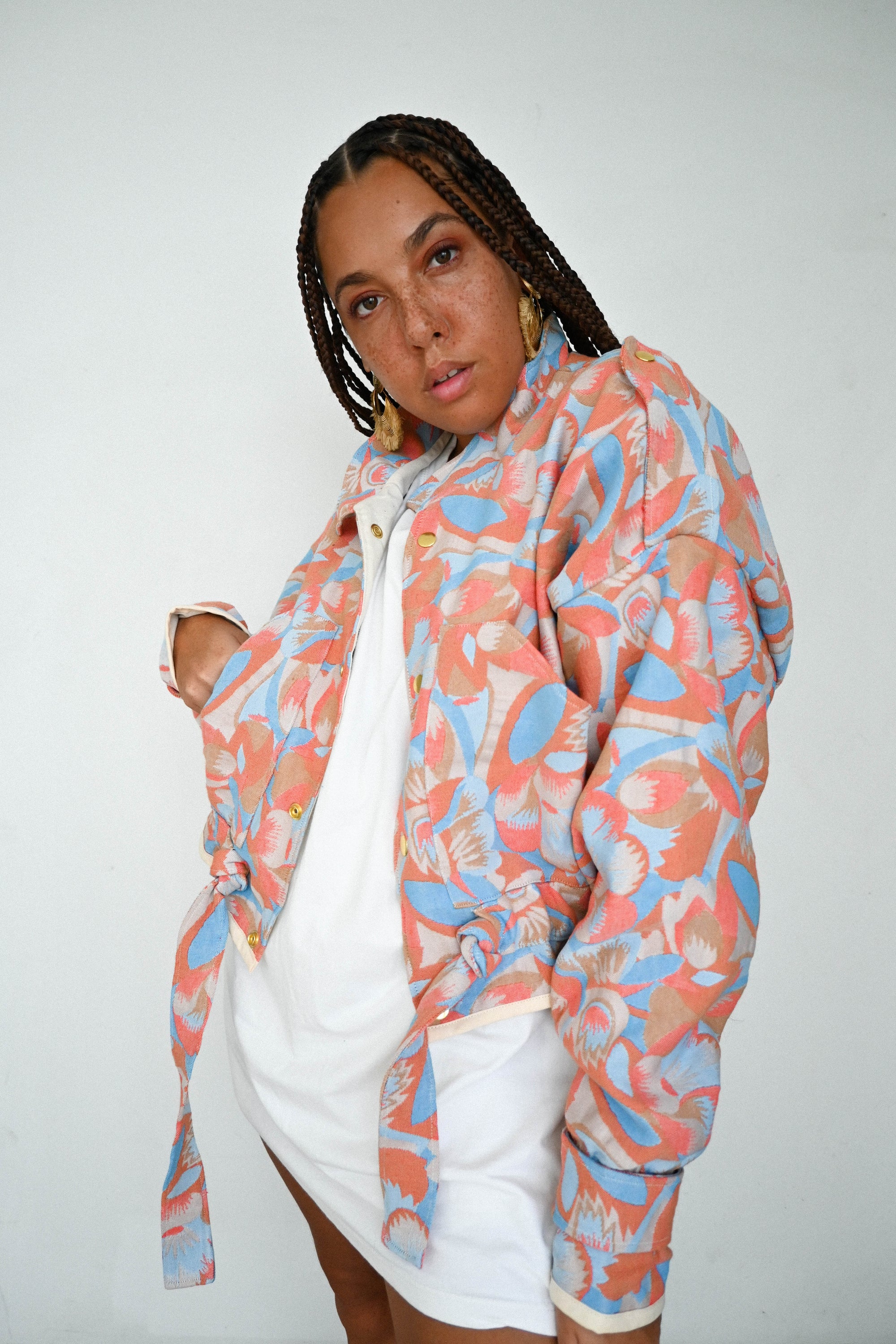Veste soho rose bleue