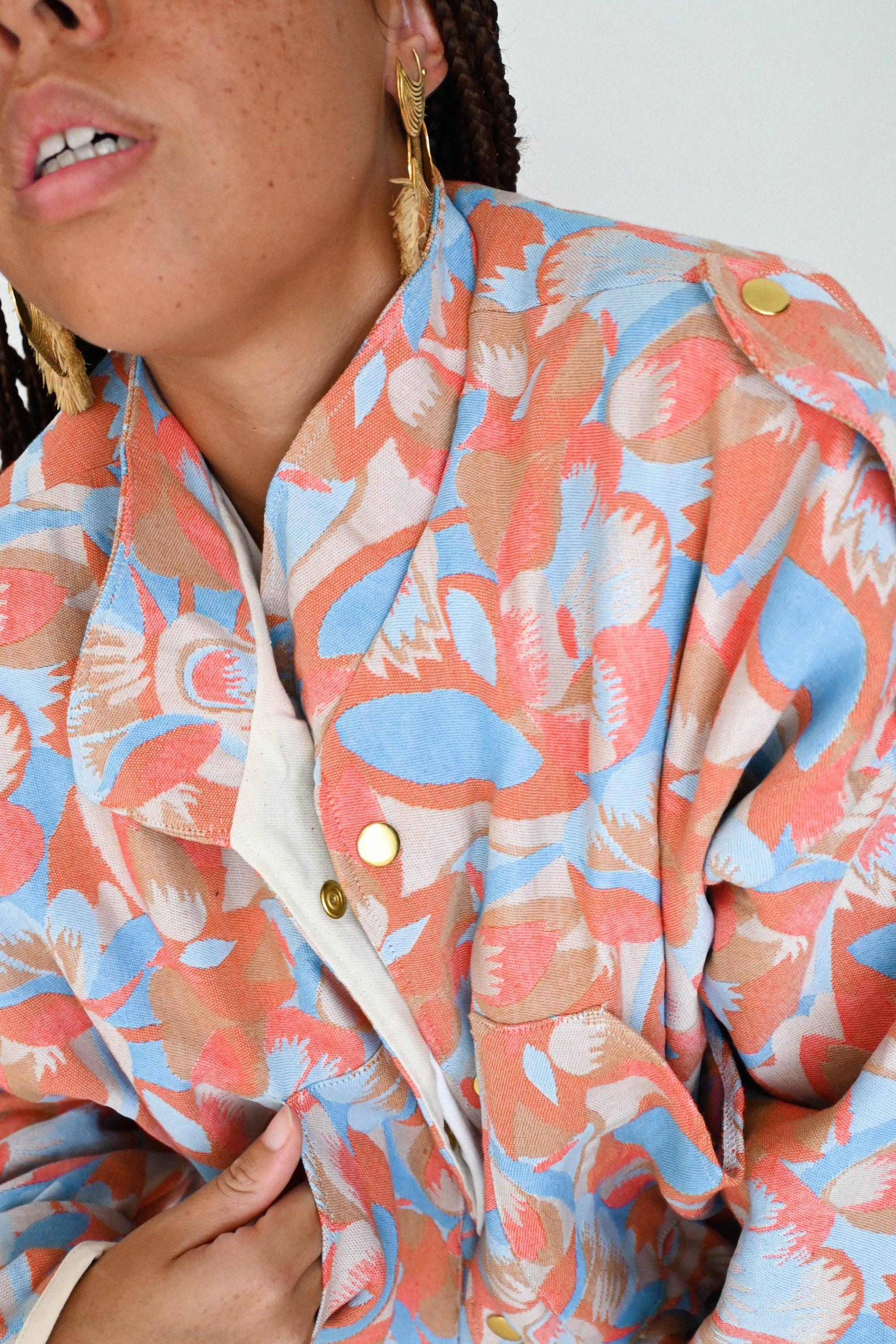 Veste soho rose bleue