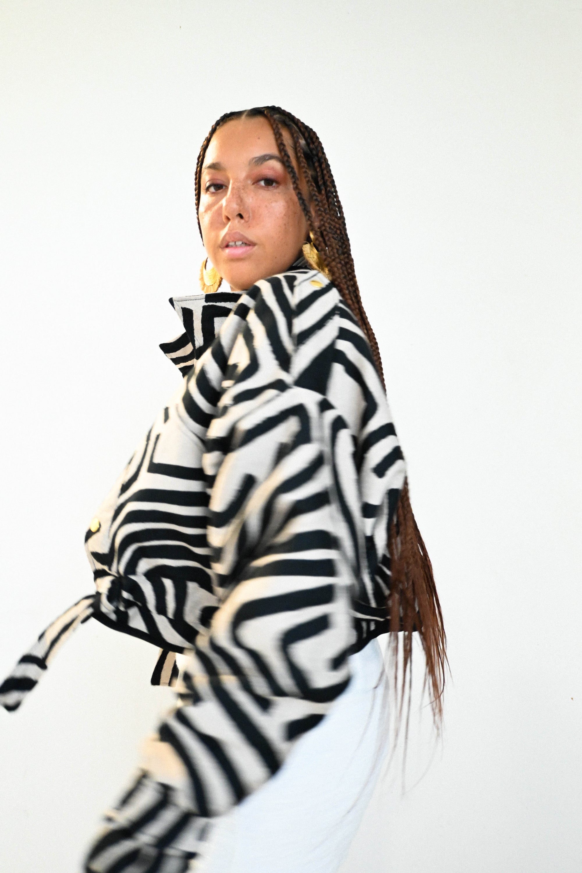 Veste soho beige noire