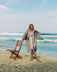 Kimono savanna gris bleu