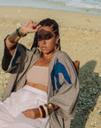 Kimono savanna gris bleu