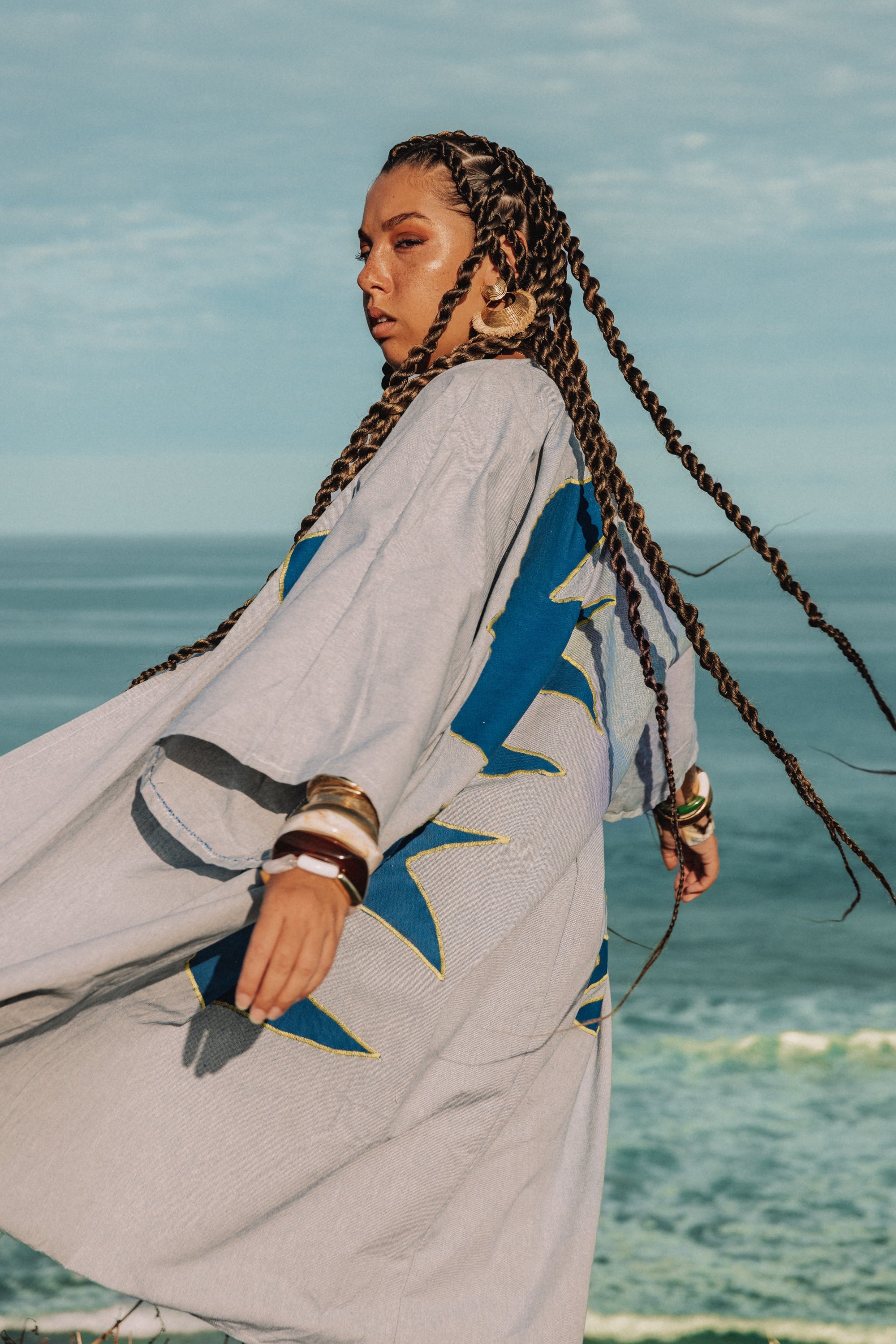 Kimono savanna bleu
