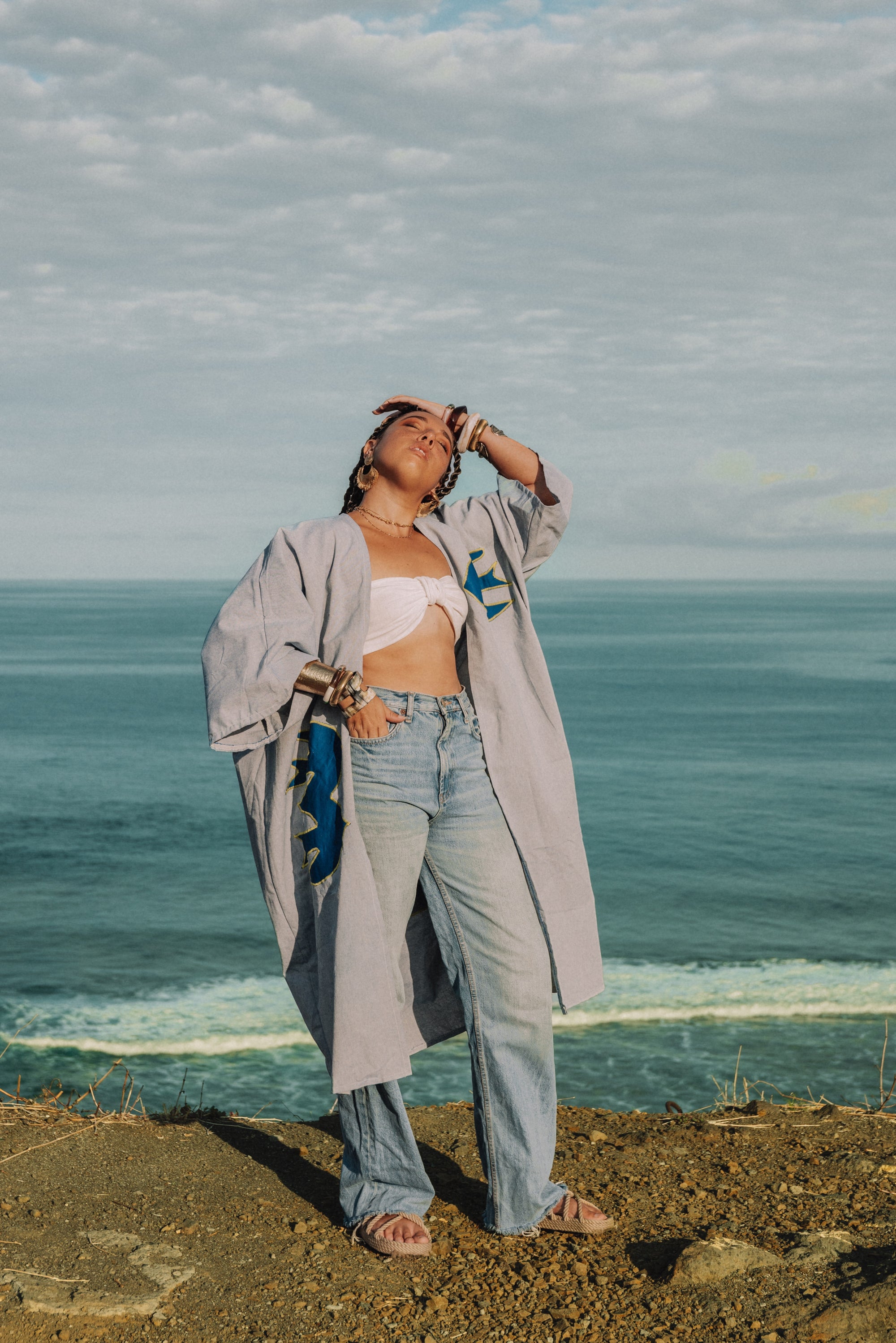 Kimono savanna bleu