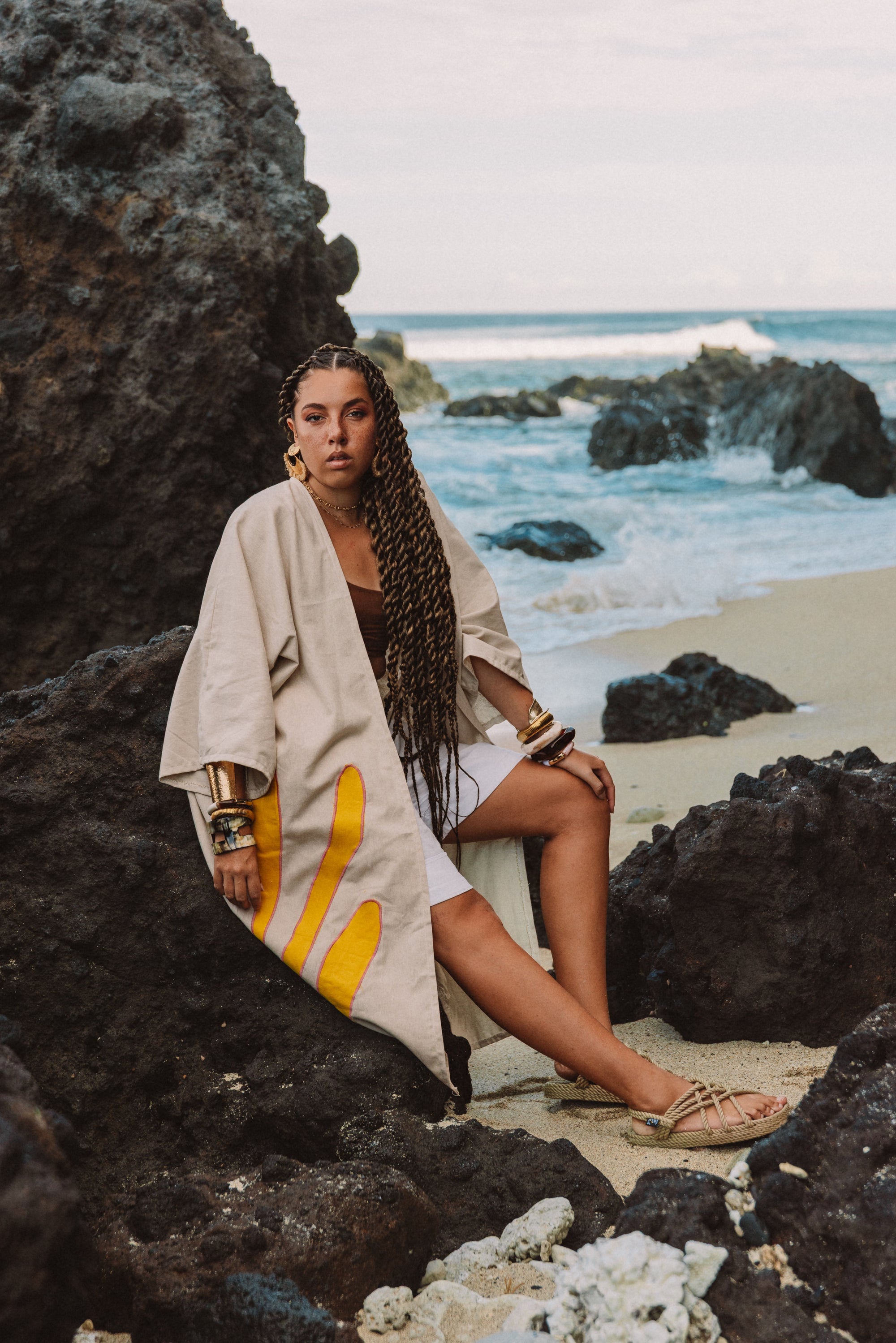 Kimono savanna beige jaune