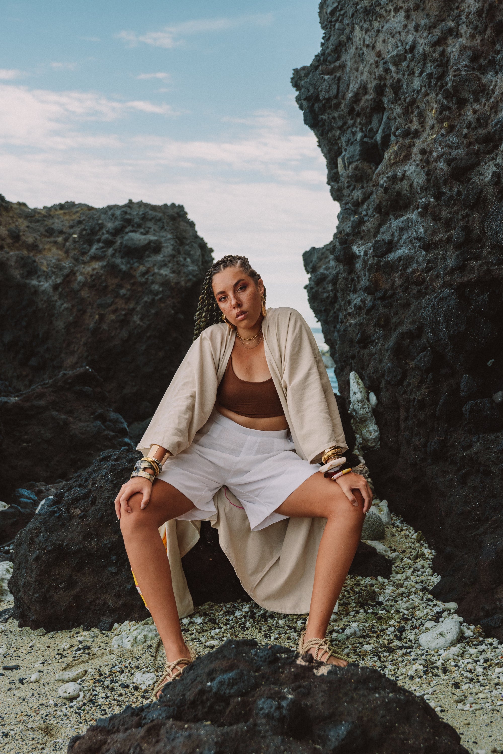 Kimono savanna beige jaune