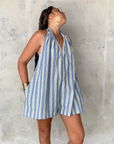 Combishort rio - rayures bleues